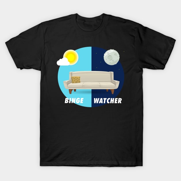 Professional Binge-Watcher T-Shirt by nZDesign